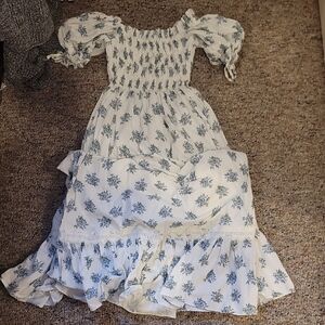 ANTONIO MELANI Blue Floral Dress